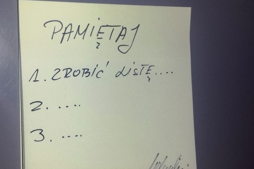 Lista rzeczy do zrobienia pomaga zwalczać stres