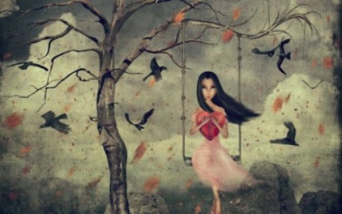 dziewczyna na huśtawce