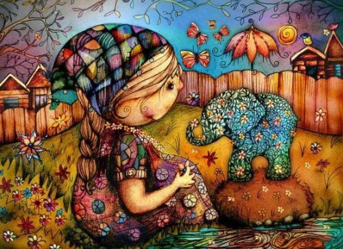 Dziewczynka ze słonikiem