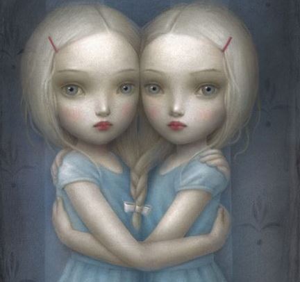 Bliźniaczki przytulające się