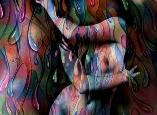 Naga kobieta pomalowana - seks
