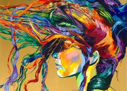 Głowa pełna kolorów