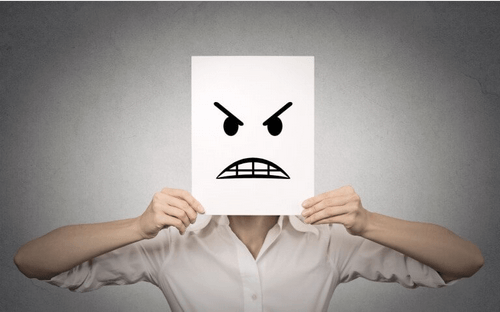 Negatywna mina - wrogość