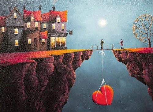 Serce zawieszone na sznurku