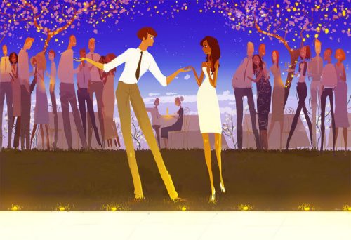 Tańcząca para - piękne słowa