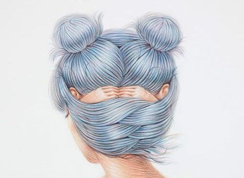 Niebieskie włosy