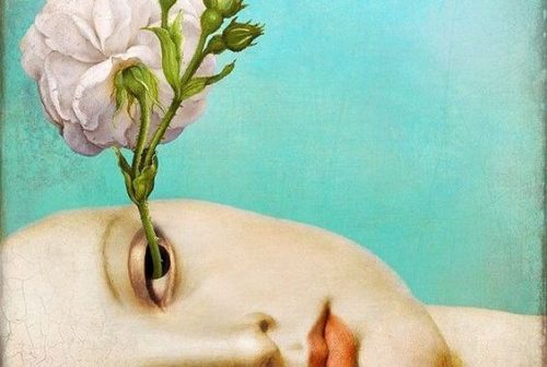 Kwiatek rosnący z oka