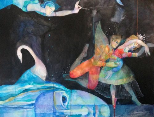 Rysunek tańczącej pary