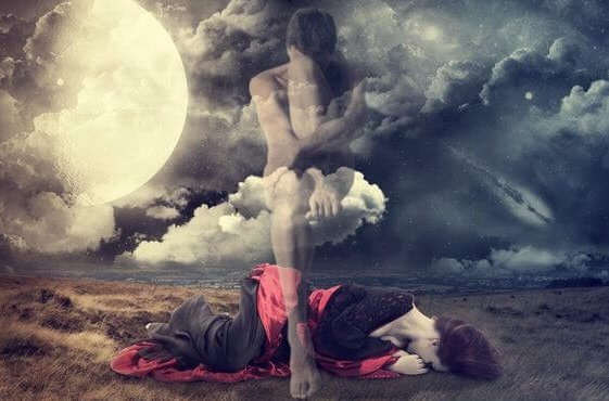 Sukces lub niepowodzenie. Kobieta leży na ziemi.