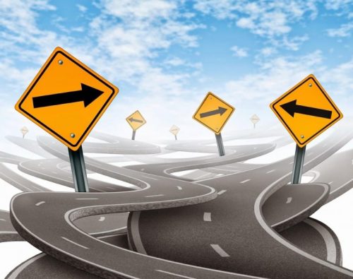 Niepewność na mylących znakach drogowych