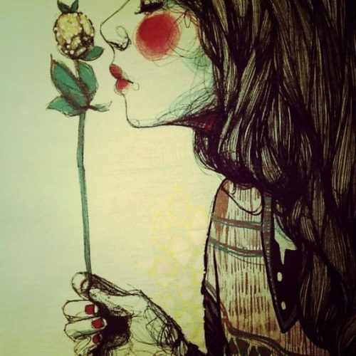 Dziewczyna z kwiatem