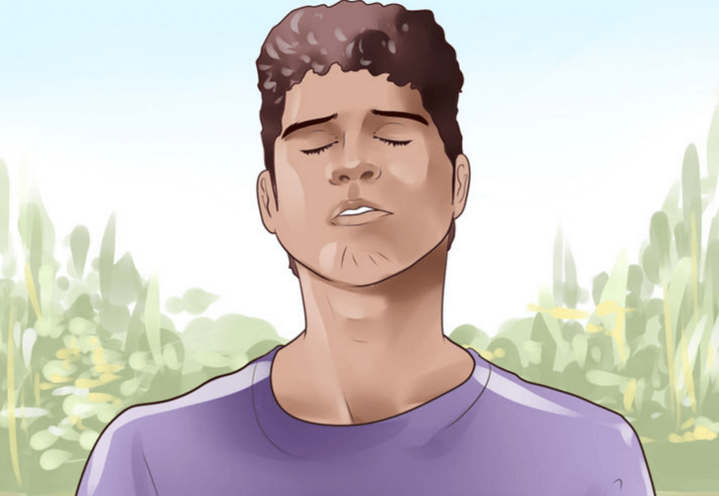 Zamyślony mężczyzna