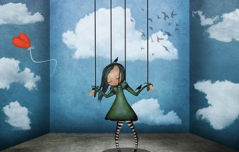 Cierpienie - dziewczyna marionetka