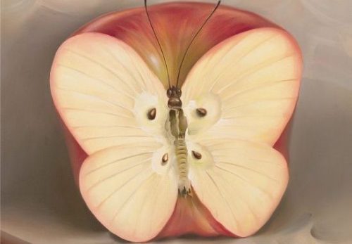 Jabłko - motyl