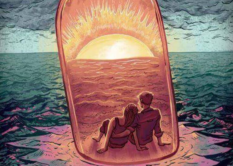 miłość - para na morzu