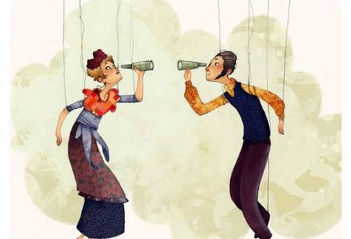 Para spogląda na siebie