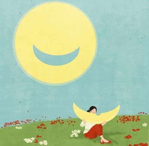 Uśmiechnięte słoneczko.