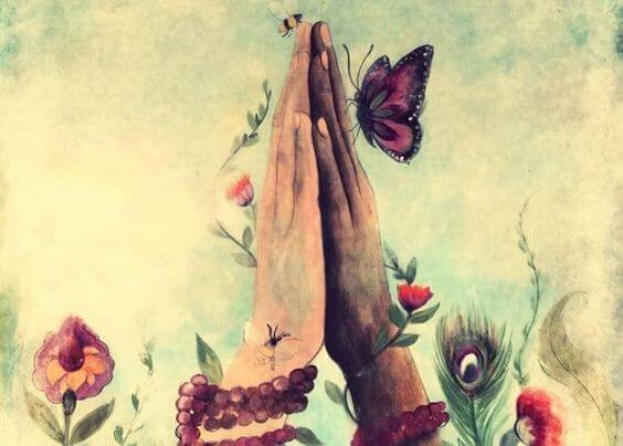 modlitwa - złożone dłonie