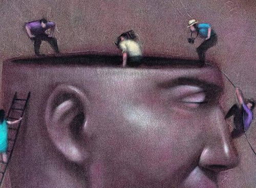 Metaforyczne budowanie myśli w otwartej głowie