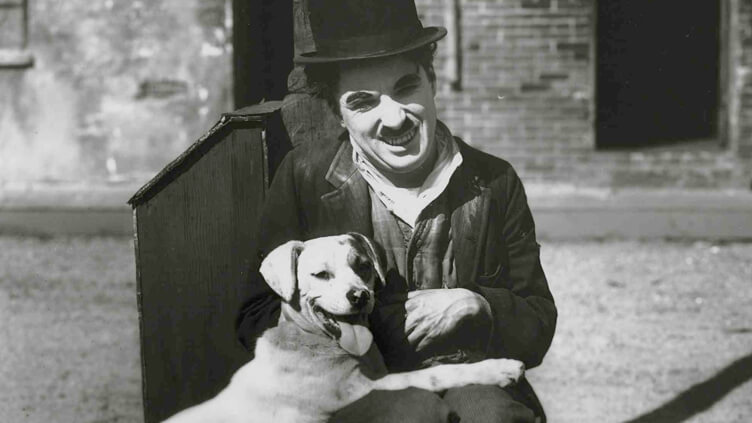 Charles Chaplin z psem