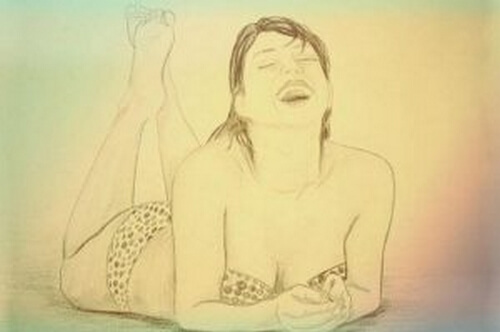 List "Moja droga, w zielonym stroju kąpielowym"