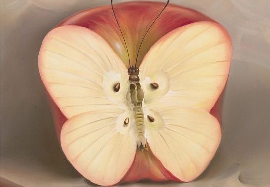 Jabłko motyl.