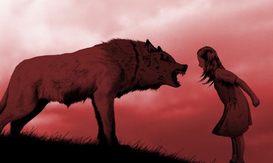 Dziewczynka z wilkiem