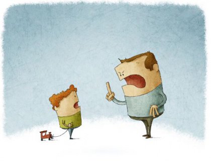 Ojciec koryguje syna