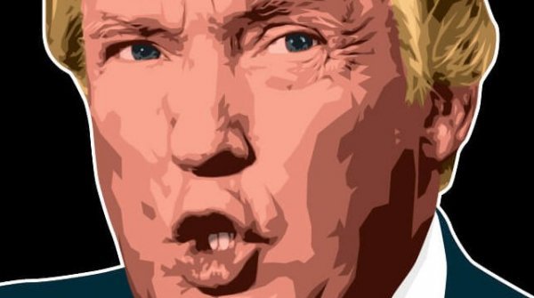 Portret Donalda Trumpa.