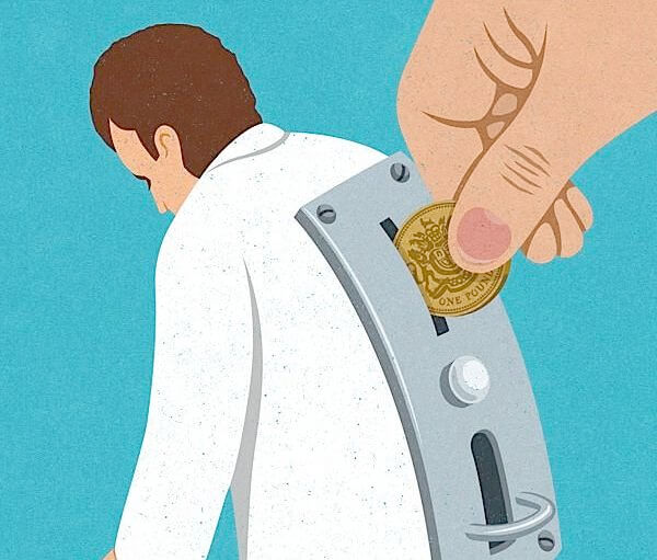 Mężczyzna - maszyna do gry.