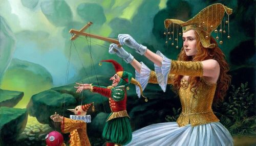 Kobieta i marionetki