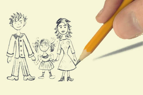 Test rysunku rodziny, ciekawa technika projekcyjna