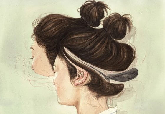 Kobieta o dwóch twarzach.