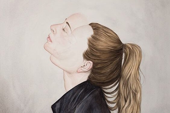 Dwie twarze kobiety.