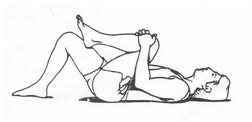 Przyciąganie kolana do klatki piersiowej