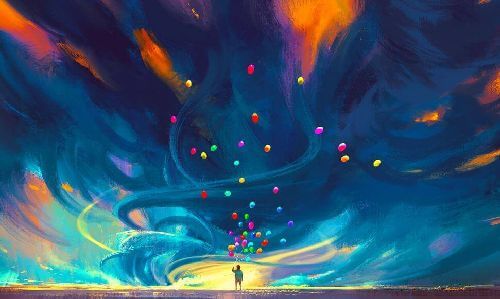 Ciemne chmury są również elementem wspaniałych krajobrazów