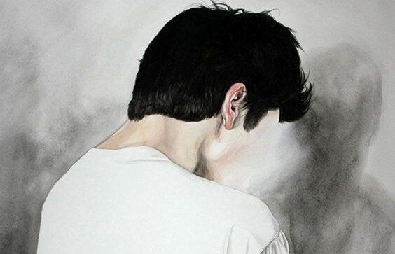 Zmartwiony mężczyzna.