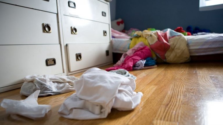nieuporządkowany pokój - bałagan