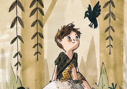 Chłopiec w lesie