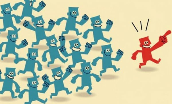 Grupa podążająca za liderem