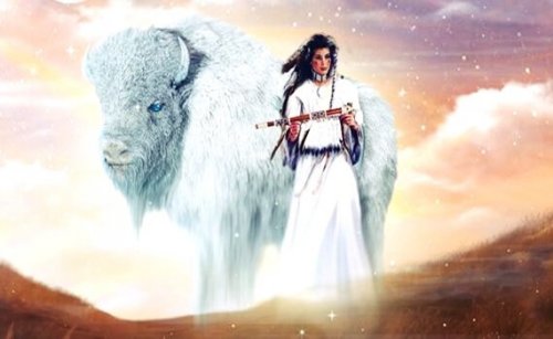 Kobieta biały bawół - indiańska legenda