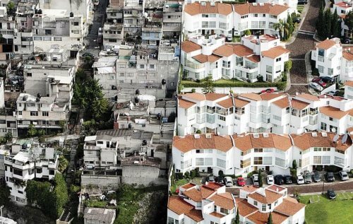 Biedne i bogate sąsiedztwo nierówność