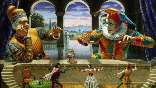 Błazny i marionetki w pałacu