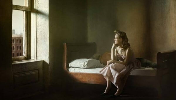 Edward Hopper obraz Patrzenie przez okno