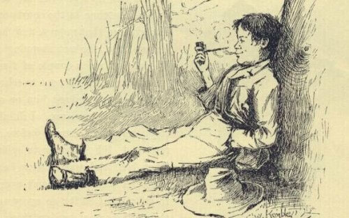 Ilustracja huckleberry finn