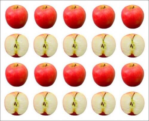 Jabłka przykład gestalt