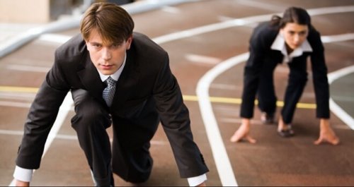 Mężczyzna kobieta kariera zawodowa