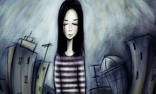 smutna dziewczyna - poczucie własnej wartości i depresja