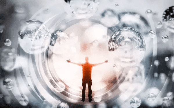 mężczyzna w tunelu