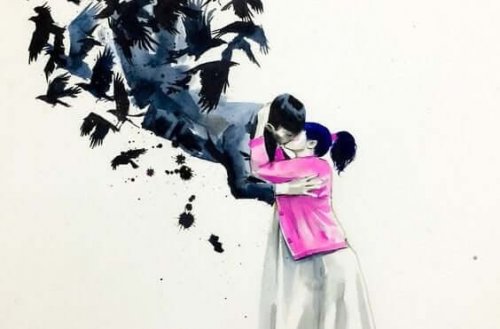 Kobieta i mężczyzna - pocałunek